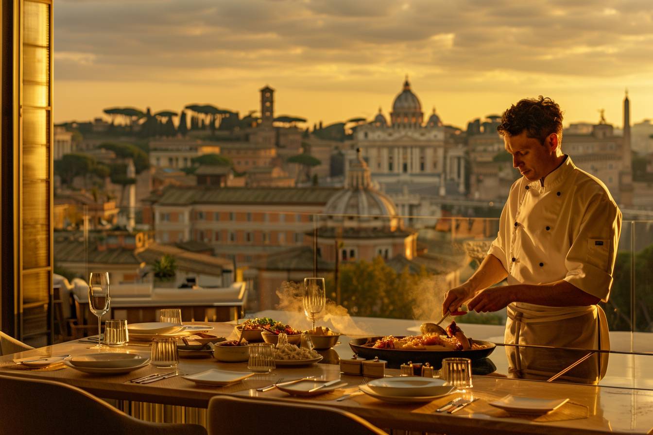 Hôtels à Rome avec restaurants étoilés : gastronomie et hébergement réunis