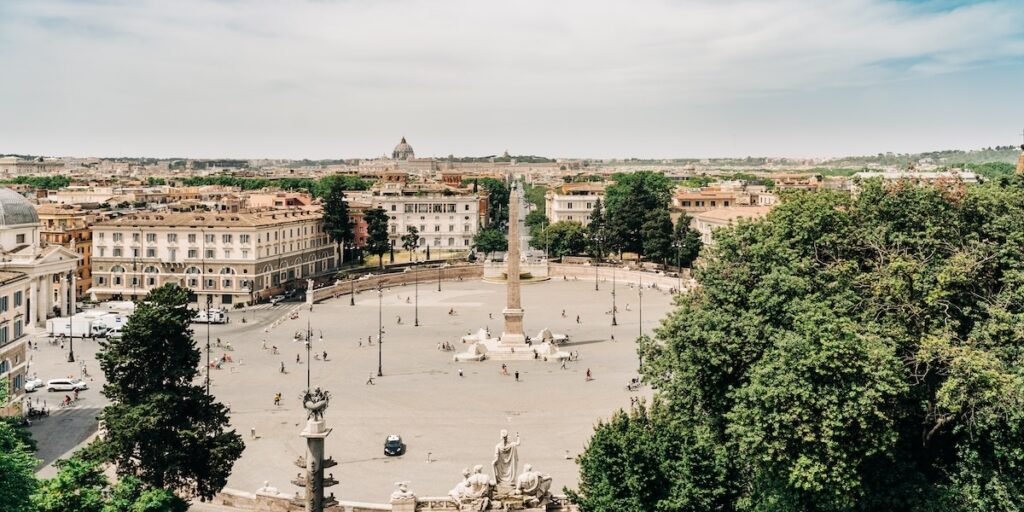 piazza del popolo vue panoramique jour - les Escapades à Rome