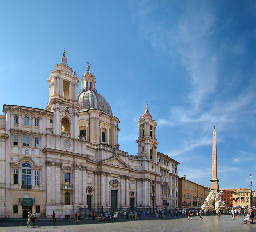 piazza navona eglise saint agnes - Les Escapades à Rome