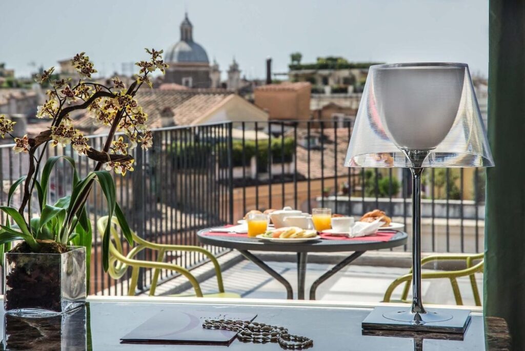 hotel damaso terrasse - Les Escapades à Rome