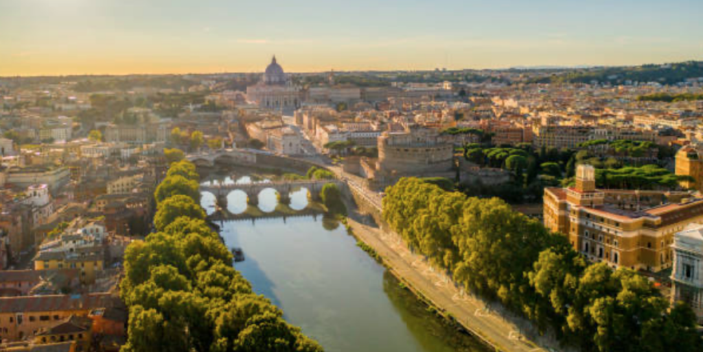 Vue aérienne de Rome - Les Escapades à Rome