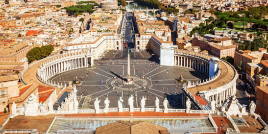 Vue aérienne du Vatican - Les Escapades à Rome